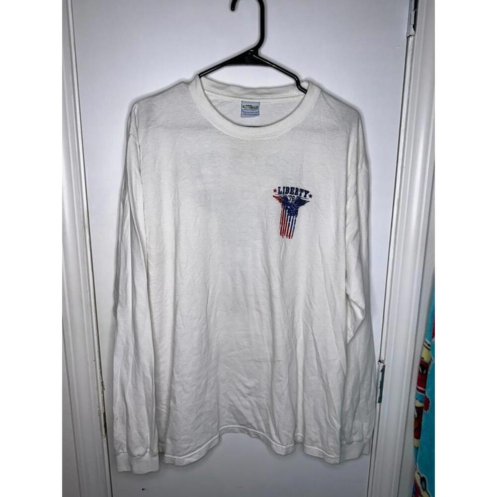 HAWAII CRAZY SHIRTS UNITED STATES AMERICA USA FLAG LIBERTY 76 SZ L